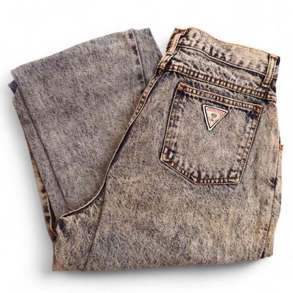 American Vintage Denim - High waisted light acid washed original palmettos